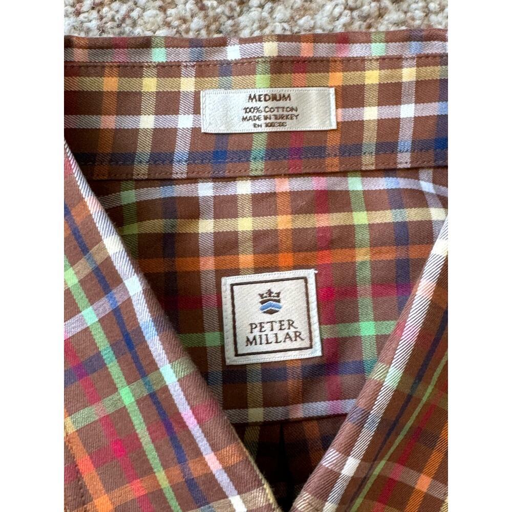 Peter Millar Button Down Shirt, Medium, 100% Cott… - image 2